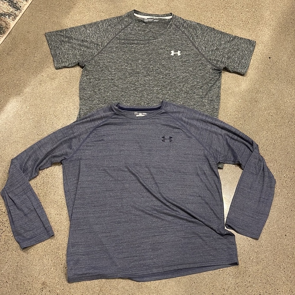 Mens Under Armor 2 shirt bundle - Large